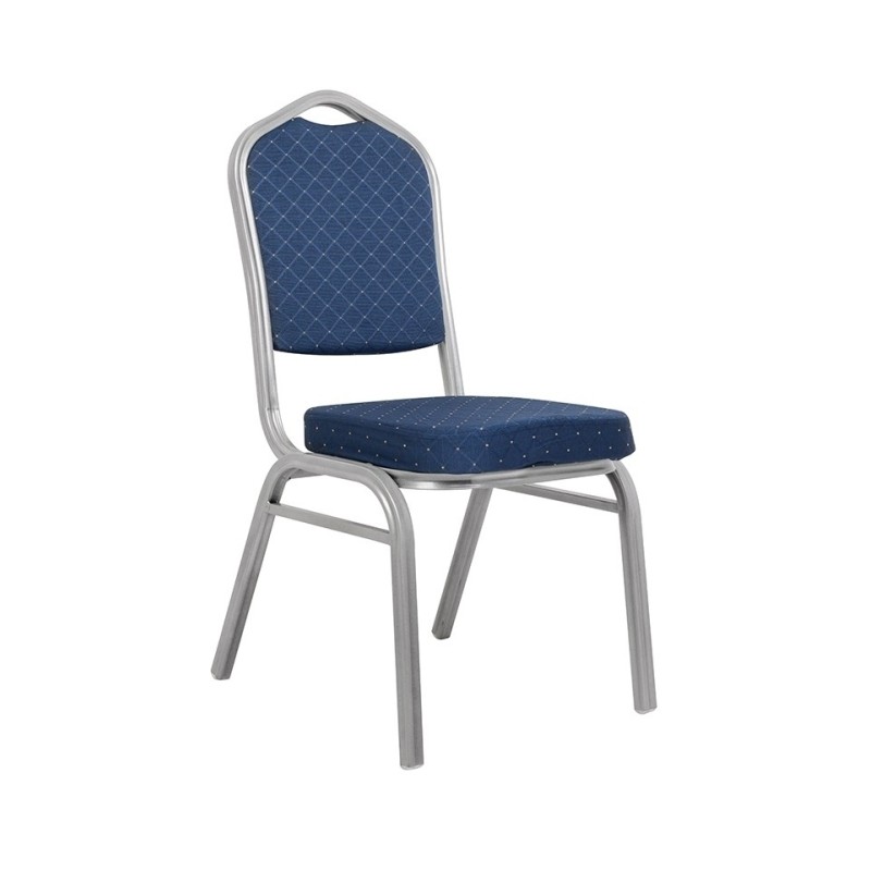 Krzesło bankietowe ARES niebieskie /      srebrne King home - 1