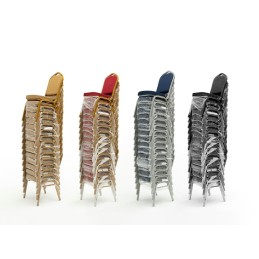 Krzesło bankietowe ARES niebieskie /      srebrne King home - 8