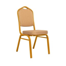 Krzesło bankietowe HERA beżowe / złote King home - 1