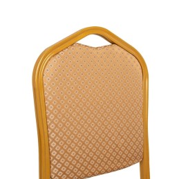 Krzesło bankietowe HERA beżowe / złote King home - 3