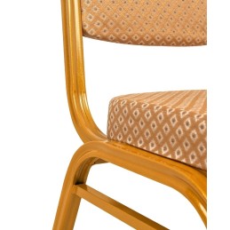 Krzesło bankietowe HERA beżowe / złote King home - 4