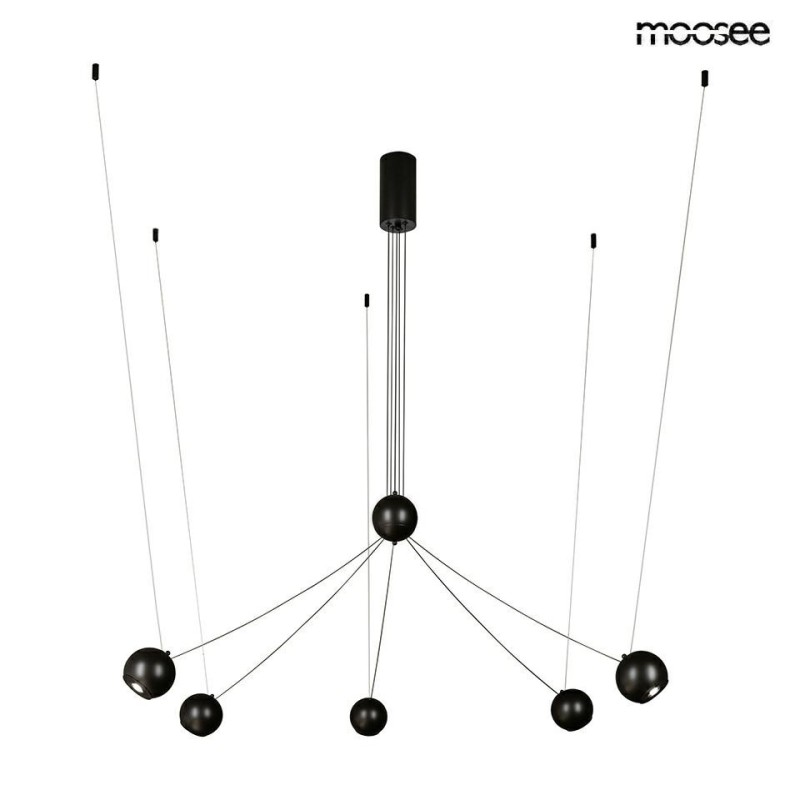 MOOSEE lampa wisząca OCTO 5 czarna Moosee - 1