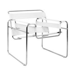 Fotel IVAN biały - ekoskóra King home - 1