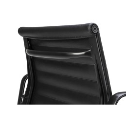 Fotel biurowy BODY PRESTIGE PLUS czarny  - skóra naturalna, aluminium King home - 5