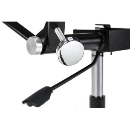 Fotel biurowy BODY PRESTIGE PLUS czarny  - skóra naturalna, aluminium King home - 6