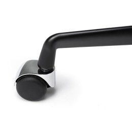 Fotel biurowy BODY PRESTIGE PLUS czarny  - skóra naturalna, aluminium King home - 8