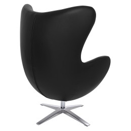 Fotel EGG SZEROKI PU czarny King home - 11