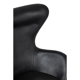 Fotel EGG SZEROKI PU czarny King home - 14