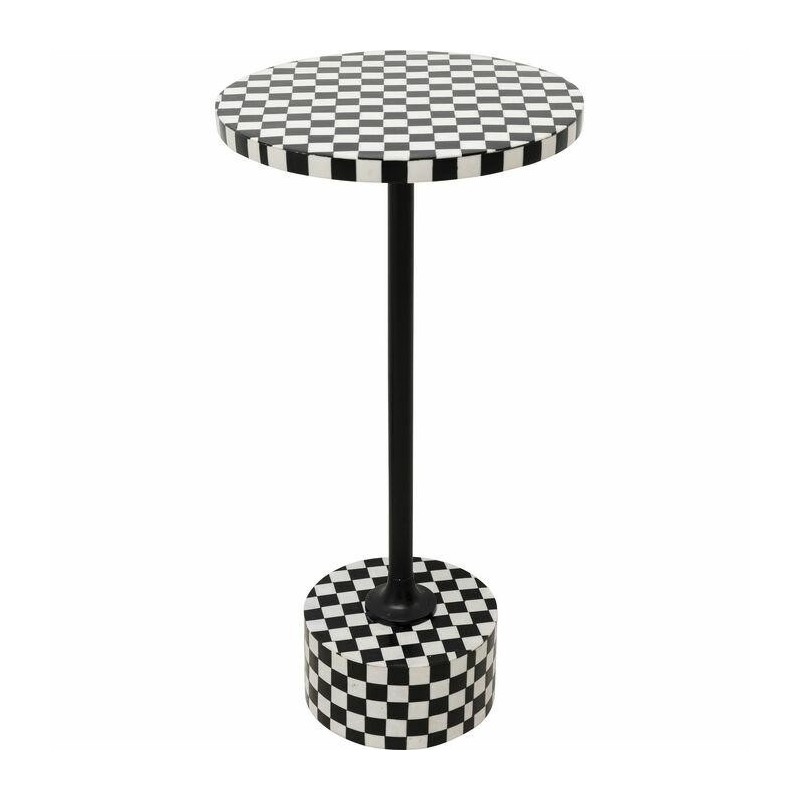 KARE stolik DOMERO CHESS 25 biało-czarny Kare design - 1
