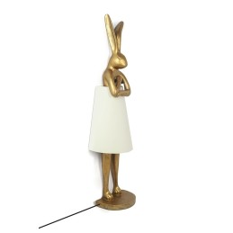 KARE lampa podłogowa RABBIT 150 cm biała  / złota Kare design - 1