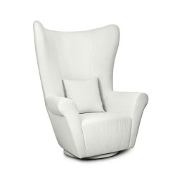 MaMaison fotel obrotowy GROSDOS biały /   chenille MaMaison - 1