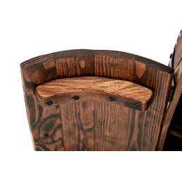 Barek beczka drewniana Bonanza Wood drzwiczki otwarte