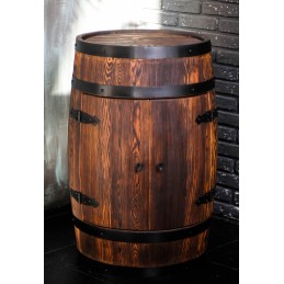 Barek beczka drewniany 80x55 cm Bonanza Wood BONANZA WOOD - 11