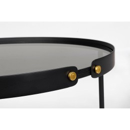 BIZZOTTO zestaw stolików kawowych ZEINA   ROUND czarny Bizzotto - 8