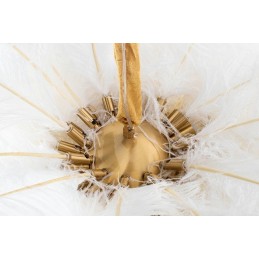 MOOSEE lampa wisząca TIFFANY 135 biała    mosiądz / naturalne pióra Moosee - 8