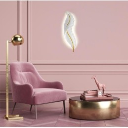 MOOSEE lampa ścienna IKAR 80  biała / złota Moosee - 11