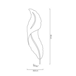 MOOSEE lampa ścienna IKAR 80  biała / złota Moosee - 12