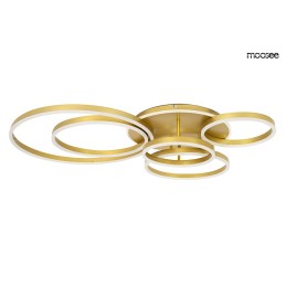 MOOSEE lampa sufitowa / plafon RINGS 6    złota Moosee - 1