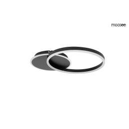 MOOSEE lampa sufitowa / plafon RINGS 2    czarna Moosee - 1