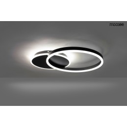 MOOSEE lampa sufitowa / plafon RINGS 2    czarna Moosee - 2