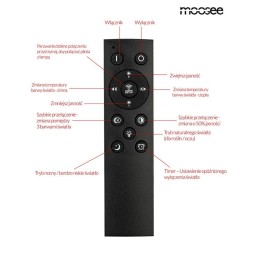 MOOSEE lampa sufitowa / plafon RINGS 2    czarna Moosee - 5