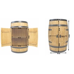 Drewniany Barek Beczka Bonanza Wood Wprowadź Legendarny Styl do Swojego Wnętrza BONANZA WOOD - 51