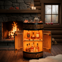 Drewniany Barek Beczka Bonanza Wood Wprowadź Legendarny Styl do Swojego Wnętrza BONANZA WOOD - 37