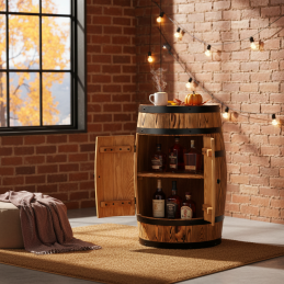 Drewniany Barek Beczka Bonanza Wood Wprowadź Legendarny Styl do Swojego Wnętrza BONANZA WOOD - 39