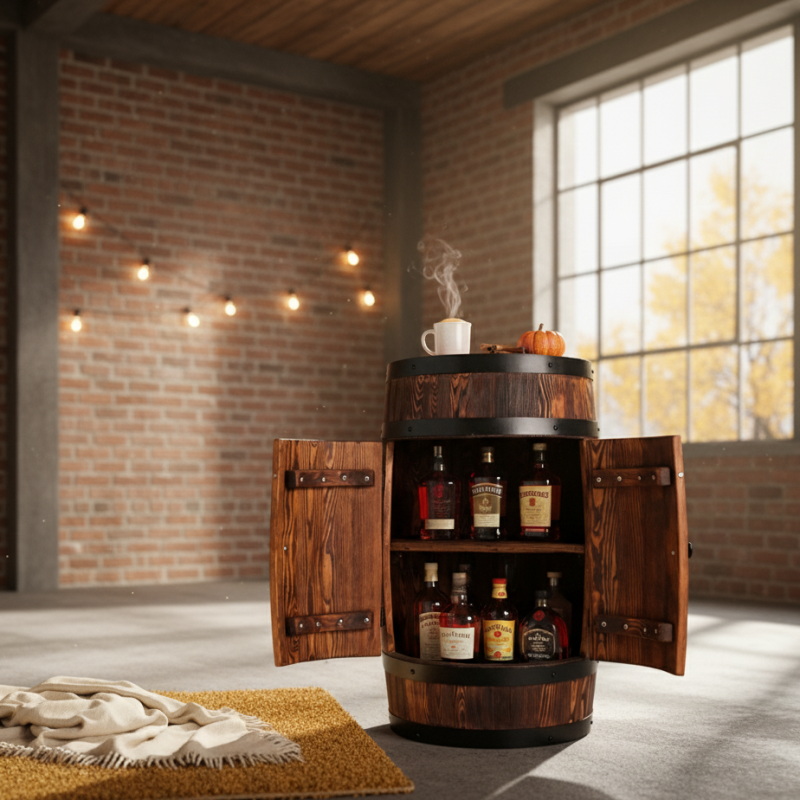 Drewniany Barek Beczka Bonanza Wood Wprowadź Legendarny Styl do Swojego Wnętrza BONANZA WOOD