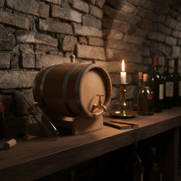 Beczka Dębowa Bonanza Wood do Alkoholu / Bimbru z Grawerem  (1L - 50L) BONANZA WOOD - 30