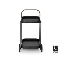 UMBRA wózek barowy BELLWOOD czarny orzechowy