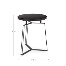 BIZZOTTO stolik kawowy ZAIRA czarny