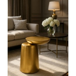 MaMaison stolik ELIAS złoty / drewno