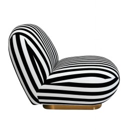 MaMaison fotel obrotowy AZURE biały /     czarny