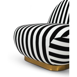 MaMaison fotel obrotowy AZURE biały /     czarny