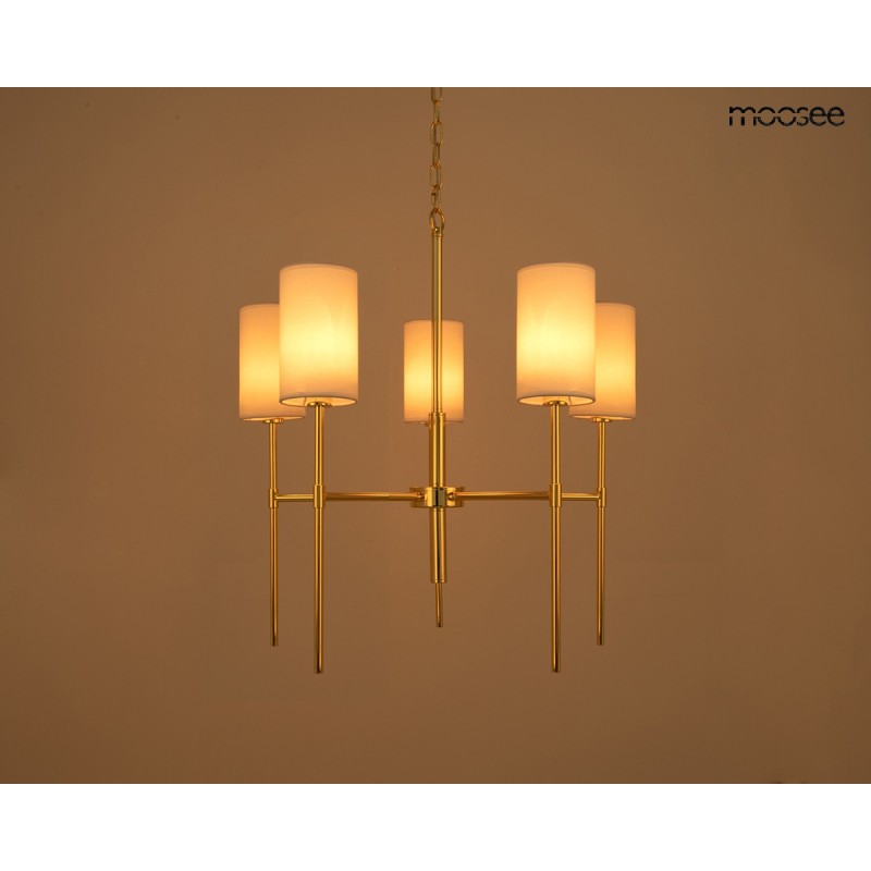 MOOSEE lampa wisząca IMPERIO 5 złota