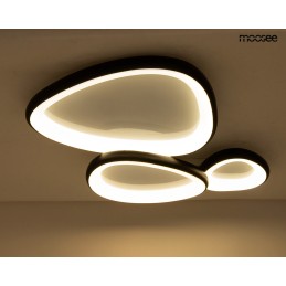 MOOSEE lampa sufitowa / plafon AREA 3     czarna