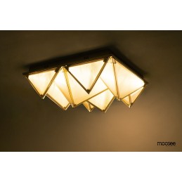 MOOSEE lampa sufitowa / plafon PYRAMIDS   złota