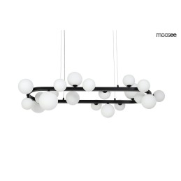 MOOSEE lampa wisząca ALURE OVAL 120       czarna/mleczna