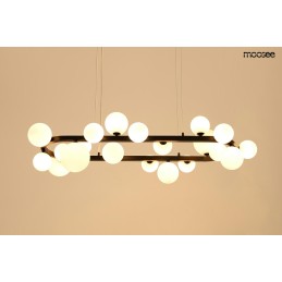 MOOSEE lampa wisząca ALURE OVAL 120       czarna/mleczna