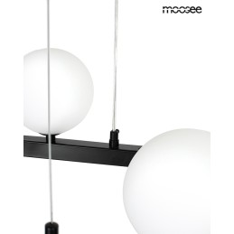 MOOSEE lampa wisząca ALURE OVAL 120       czarna/mleczna