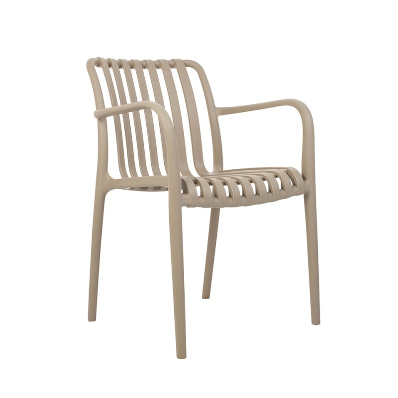 MODESTO krzesło STRIPS ARM beżowe
