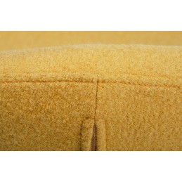 Podnóżek EGG SZEROKI musztardowy.13 - wełna, stal