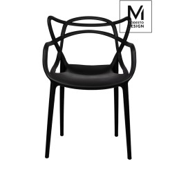 MODESTO krzesło HILO czarne - polipropylen