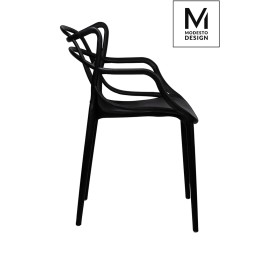 MODESTO krzesło HILO czarne - polipropylen