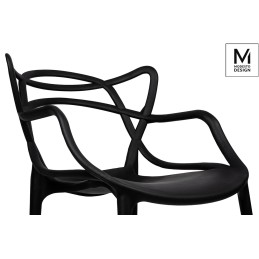 MODESTO krzesło HILO czarne - polipropylen