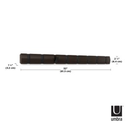 UMBRA wieszak na ubrania FLIP 8 czarny orzech