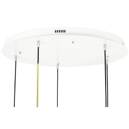 Lampa wisząca CAPRI DISC 5 złota - 300 LED, aluminium, szkło