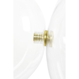 Lampa wisząca CAPRI LINE 7 złota - 420 LED, aluminium, szkło