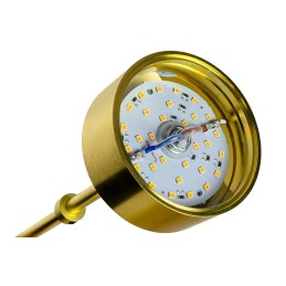 Lampa wisząca CAPRI LINE 7 złota - 420 LED, aluminium, szkło